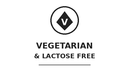 Vegetarian and lactose-free
